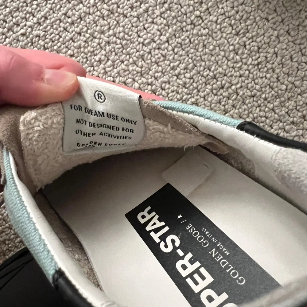 Golden Goose Men's Super Star Palm Tree-Print Canvas Low-Top Sneakers - NWOT - Picture 8 of 8
